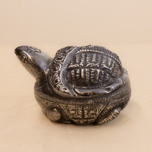 Silver Turtle Container