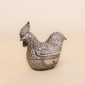 Silver Rooster Container